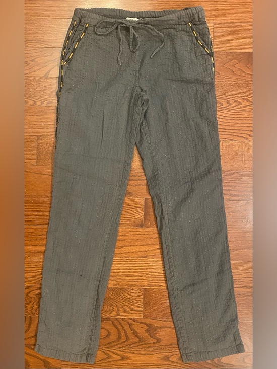 House of Harlow 1960 Pants - House Of Harlow 1960 Pants Sz XS/TP Gray w/Black Stripes Lined Pockets Elastic